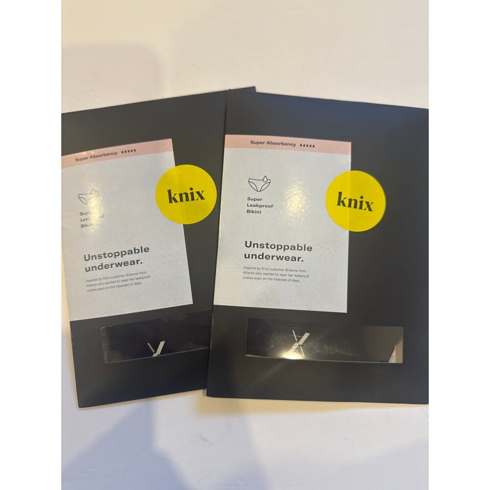 New Knix super leakproof bikini underwear x2 black S